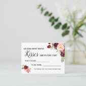 Combien de baisers jeu anglais espagnol carte de d (Debout devant)