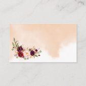 Combien de baisers Marsala Fête des mariées carte (Dos)