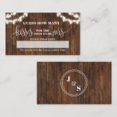 Combien de baisers pour la carte de jeu Mme Wester (Devant / Derrière)