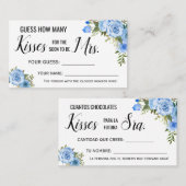 Combien de Baisers pour le Bientôt être Mme carte (Devant / Derrière)