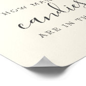 Combien de bonbons Affiche de peinture à l'aquarel (Coin)