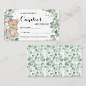 Combien de bonbons Portent Vert Douche Carte de je (Devant / Derrière)