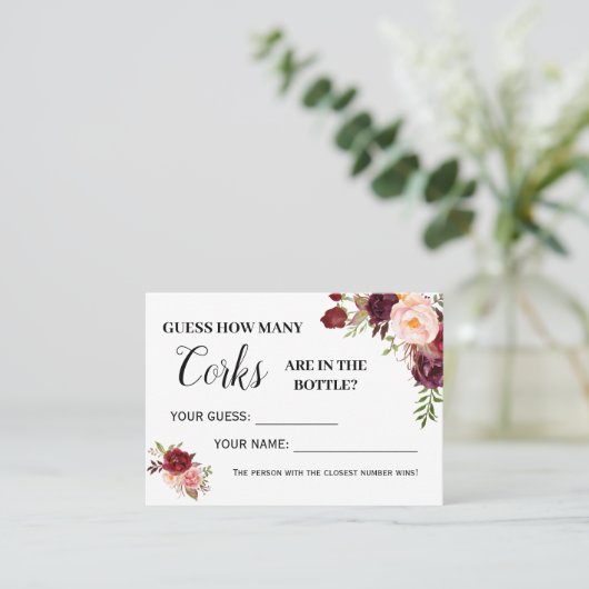 Combien de bouchons jeu anglais espagnol carte de  (Debout devant)