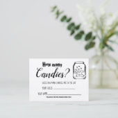 Combien De Candies ? Carte de jeu Fête des mariées (Debout devant)