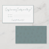 Combien de Candies Fête des mariées Carte de jeu (Devant / Derrière)