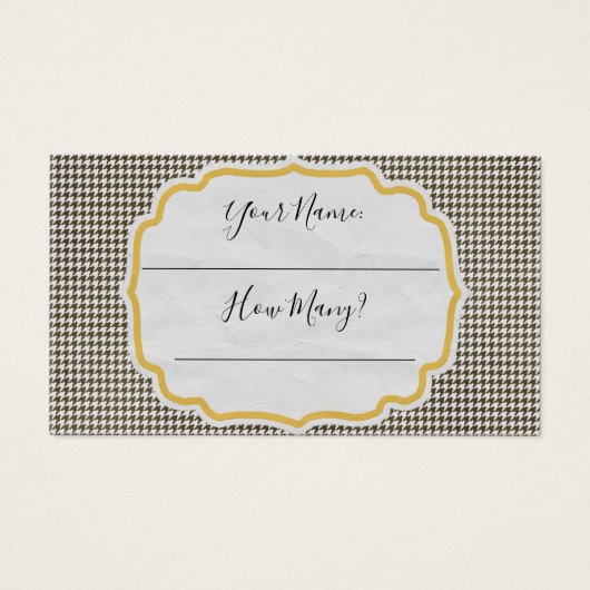 Combien de cartes d'entrée de baisers -Noir et bla (Devant)