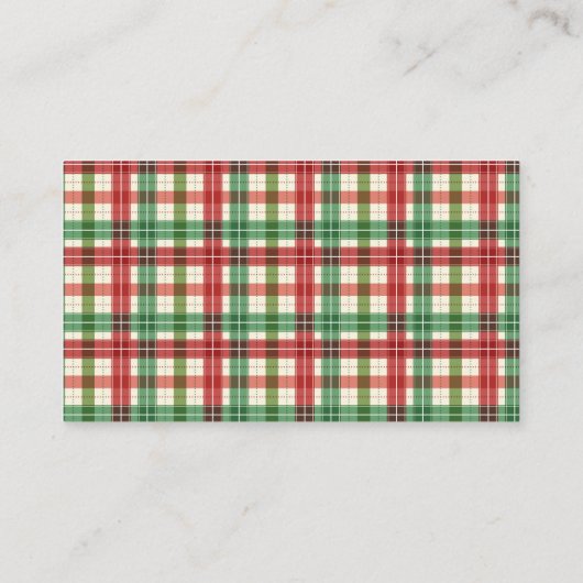 Combien De Cookies Jeu Carte Plaid Noël (Dos)