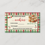 Combien De Cookies Jeu Carte Plaid Noël (Devant)