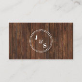 Combien de Corks Western Fête des mariées Carte de (Dos)