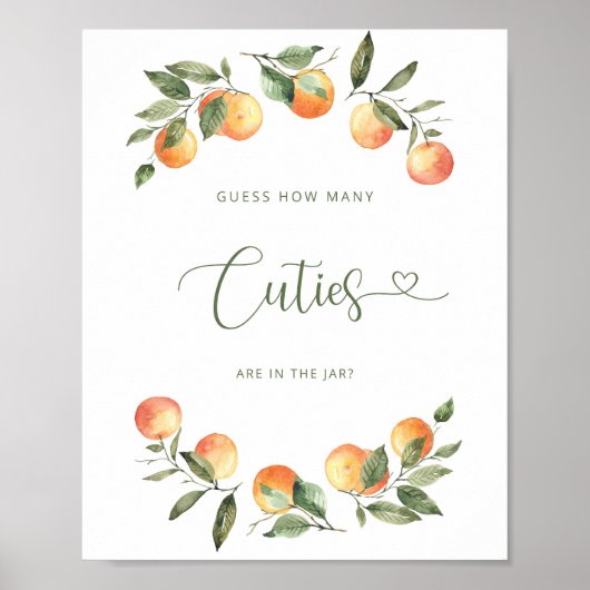 Combien de Cuties sont dans le pot Poster (Devant)