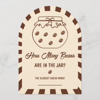 Combien de haricots de café Carte de jeu Baby Show