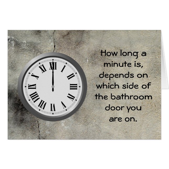 Combien de temps une minute.. (Devant Horizontal)