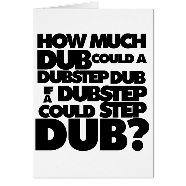 Combien Dubstep ? (Devant)