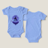 Combinaison bébé chat sorcière cosmique Kawaii (Design Recto & Verso)