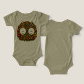Combinaison bébé tri-mélange, Bleu, 3 à 6 Mois (Design Recto & Verso)