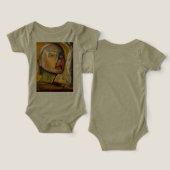 Combinaison bébé tri-mélange imprimée une pièce (Design Recto & Verso)