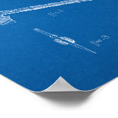 Combinatie Fireman's AX en Wrecking Tool Patent Poster (Hoek)