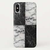Combinatie witte en zwarte kleurstofstontextuur Case-Mate iPhone case (Achterkant)