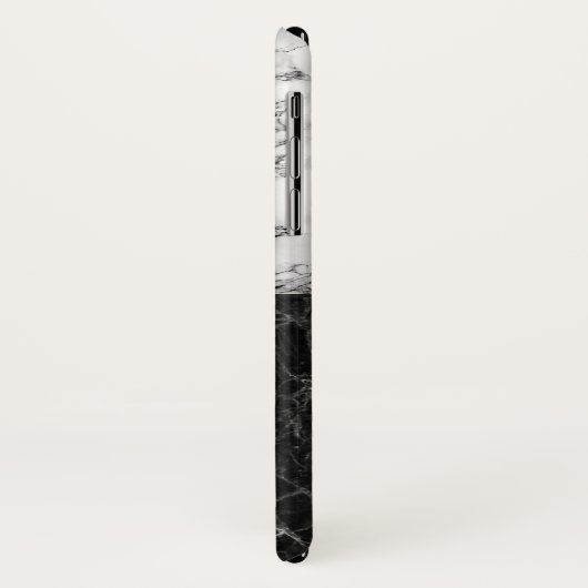 Combinatie witte en zwarte kleurstofstontextuur Case-Mate iPhone case (Achterkant/links)