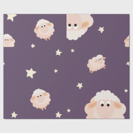 Combinatiepapier voor lampen en sterren cadeaupapier