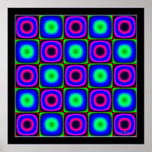 Combinaties van snijkleuren poster