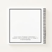 Combinatiescherm en schrijfboek notitieboek (Achterkant)