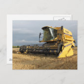 Combine Harvester Briefkaart (Voorkant / Achterkant)