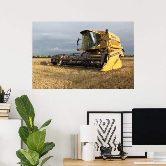 Combine Harvester Poster (Thuiskantoor)