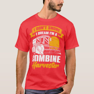 Combineer Harvester Driver Farming Boerderij Farme T-shirt