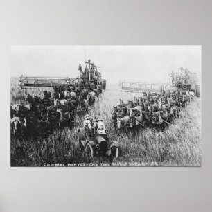 Combineer Harvester Scene Poster