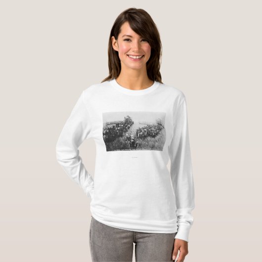 Combineer Harvester Scene T-shirt (Voorkant volledig)