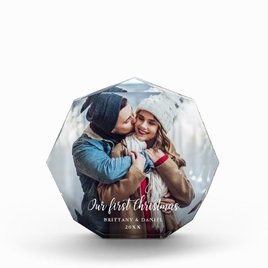 Combineer onze eerste kerstfoto blok O (Voorkant)