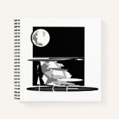 Combiner un carnet de notes et un journal d'écritu (Devant)