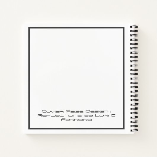 Combiner un carnet de notes et un journal d'écritu (Dos)