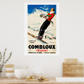 Combloux, Chemins de Fer Francias, Poster Ski (Cuisine)