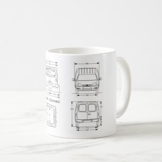 Combo B Coffee Mug (Devant droit)