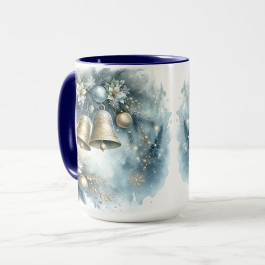 Combo Christmas Bell Mok, 15 oz Mok (Voorkant links)