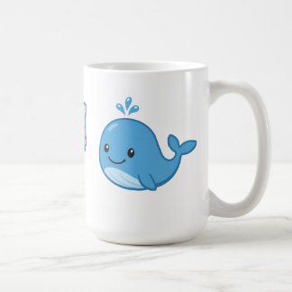 Combo Kawaii Anime, Cute Blauwe Walvis en Octo-Vib Koffiemok