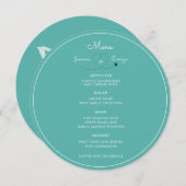 Combo Menu & Place Card | Menu Mariage 4 cours (Devant / Derrière)