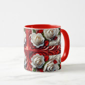Combo Mok met Engels Rozen Design (Voorkant rechts)
