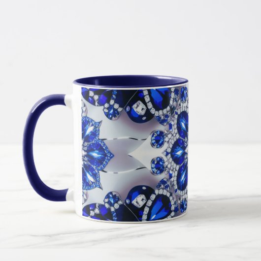 Combo Mok met wit blauwe kleuren (Links)