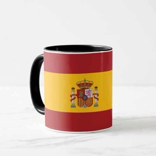 Combo Mok van het Koninkrijk Spanje Vlag (Voorkant links)