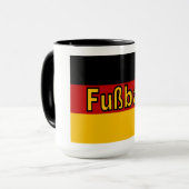 Combo Mug 444 ml blanc/noir ALLEMAGNE FOOTBALL (Devant gauche)