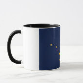 Combo Mug avec le drapeau de l'Alaska, USA (Gauche)