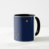 Combo Mug avec le drapeau de l'Alaska, USA (Devant droit)