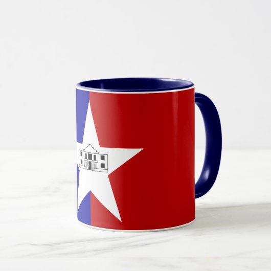 Combo Mug avec le drapeau de San Antonio (Devant droit)