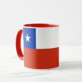 Combo Mug avec le drapeau du Chili (Devant gauche)