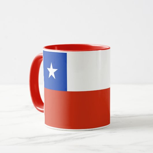 Combo Mug avec le drapeau du Chili (Devant gauche)