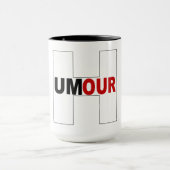 Combo mug blanc noir HUMOUR (Centre)