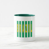 Combo mug blanc vert DESIGN  BRAZIL (Centre)